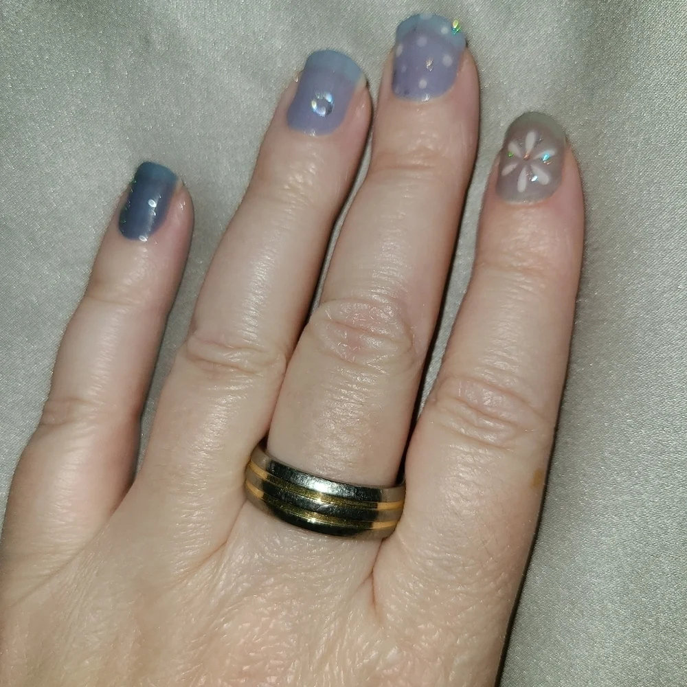 Comfort band titanium ring size 7.5
